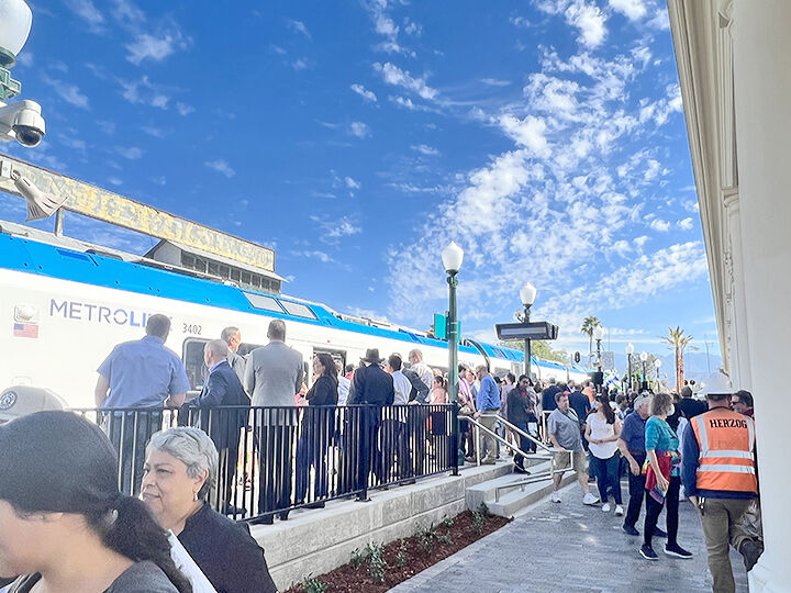 Arrow Train at Redlands’ Santa Fe Depot